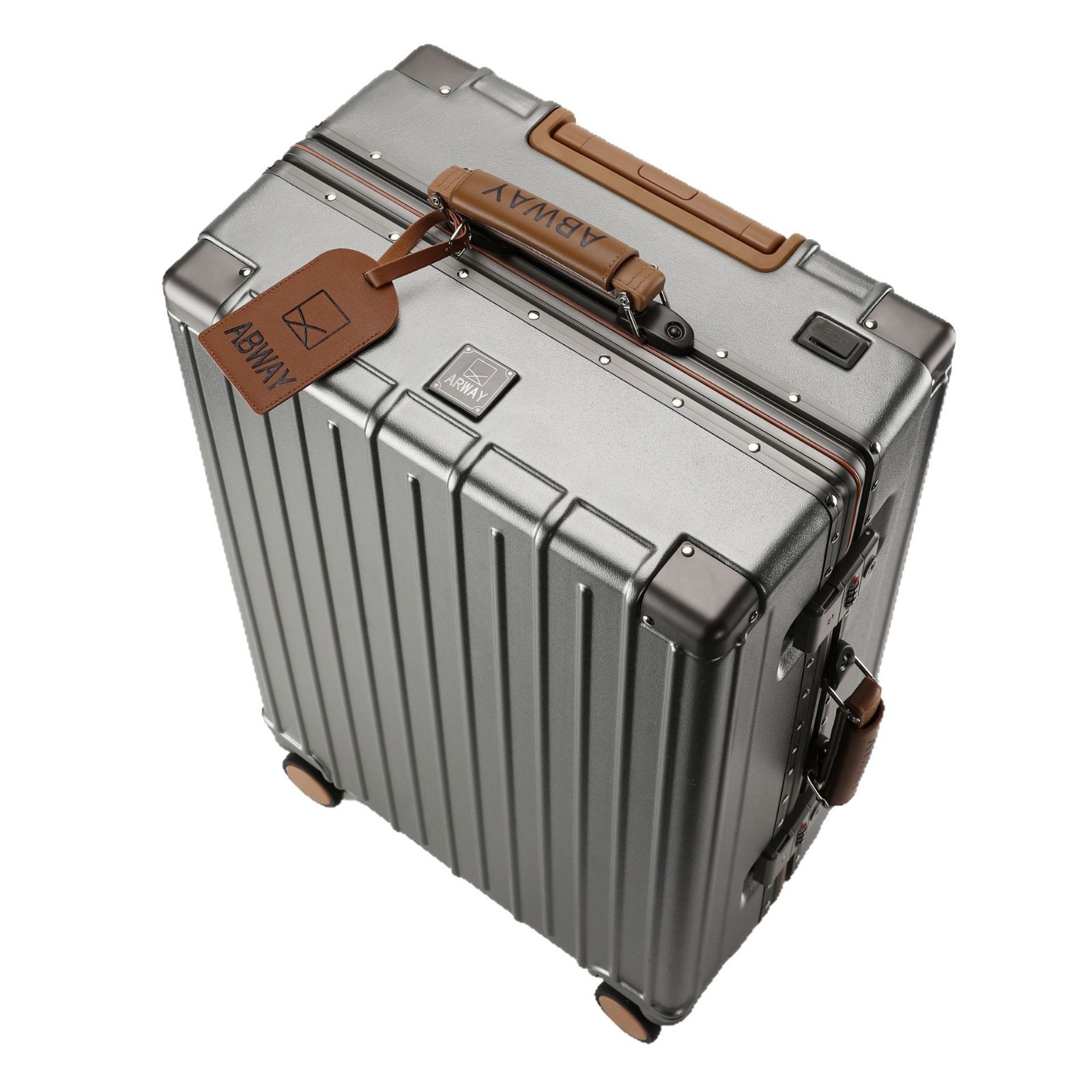 Trolley Case, New Large-Capacity and Durable Suitcase, High-End Aluminum Frame Case, Unisex Universal Wheel Boarding Password Box