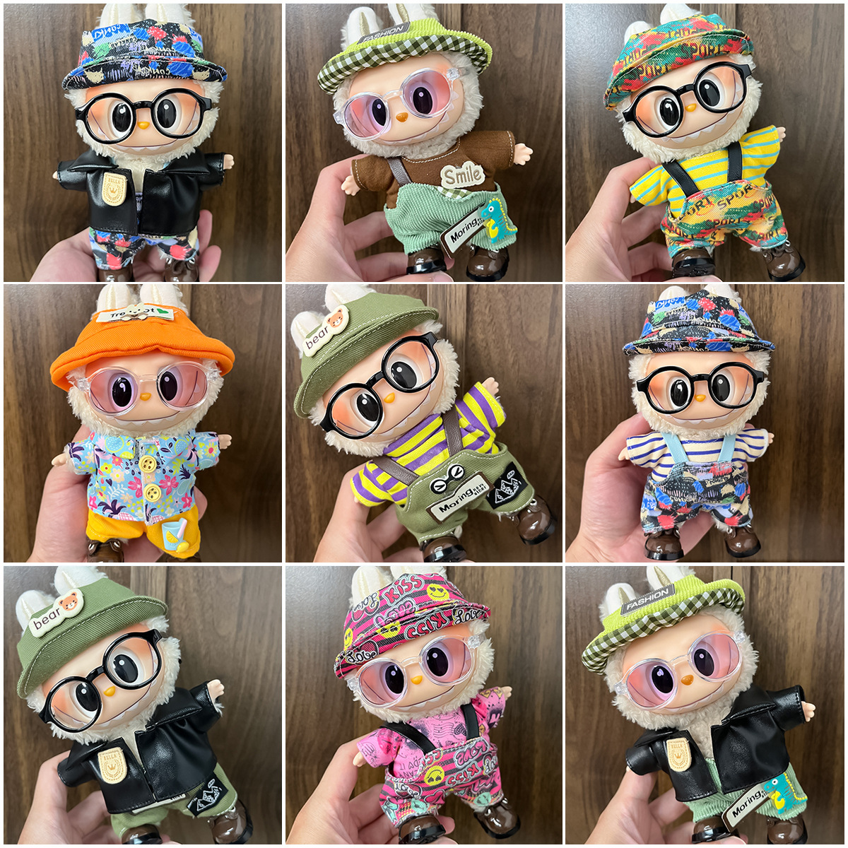 Only Clothes Suitable for Labubu 17cm Doll Clothes Labubu Clothes Cute Dress up Suit Toy Clothes
