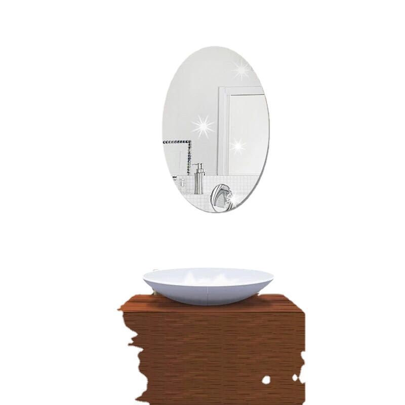 Acrylic wall stickers self-adhesive Mirror stickers square oval bedroom decoration mirror home decoration wall stickers manufacturers