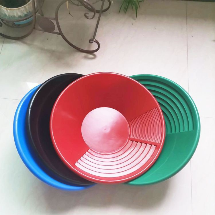 New Thickened Plastic Panning Basin Sand Panning Gold Artifact Small Hand Panning Plate Tool Non-panning Machine Blanket Equipment