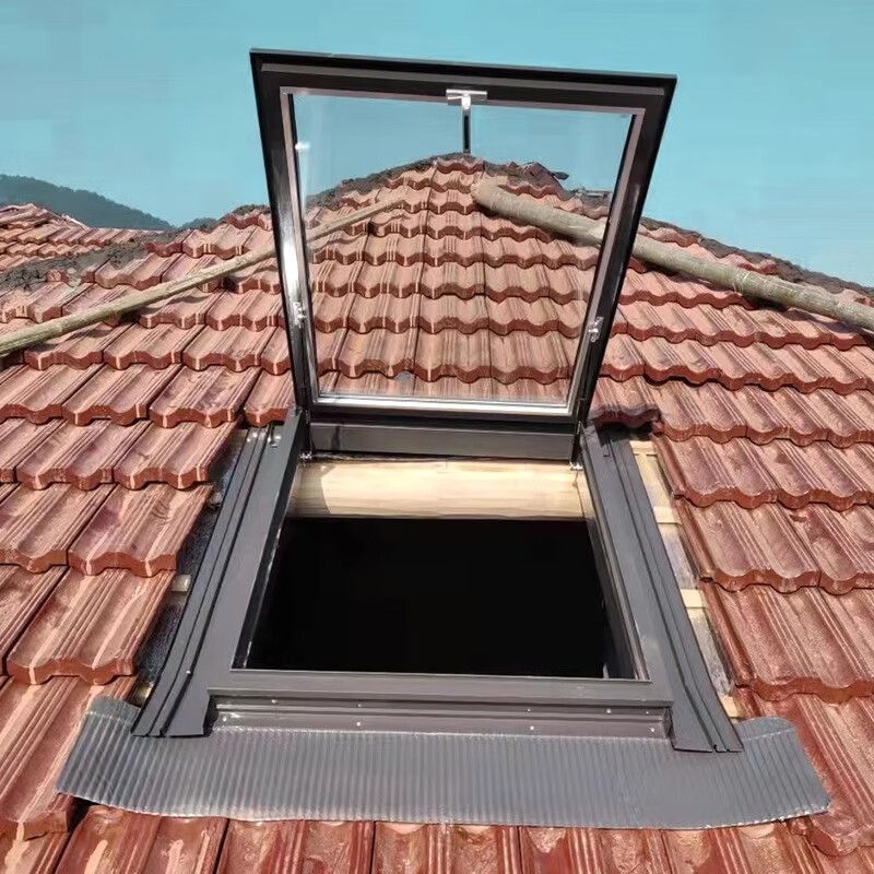 Electric Well Window Slope Basement Aluminum Alloy Sun Room Lighting Attic Roof Slope Roof Skylight Roof