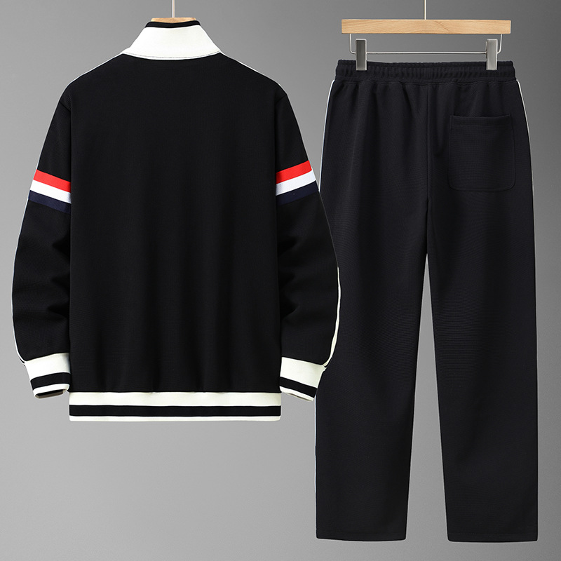 plus size Fat Man Sports suit Men's Autumn Obesity Men's Wear Sweatshirt Plus Fat Plus Plus Plus Trendy Brand Fat Man Casual Two-piece Set