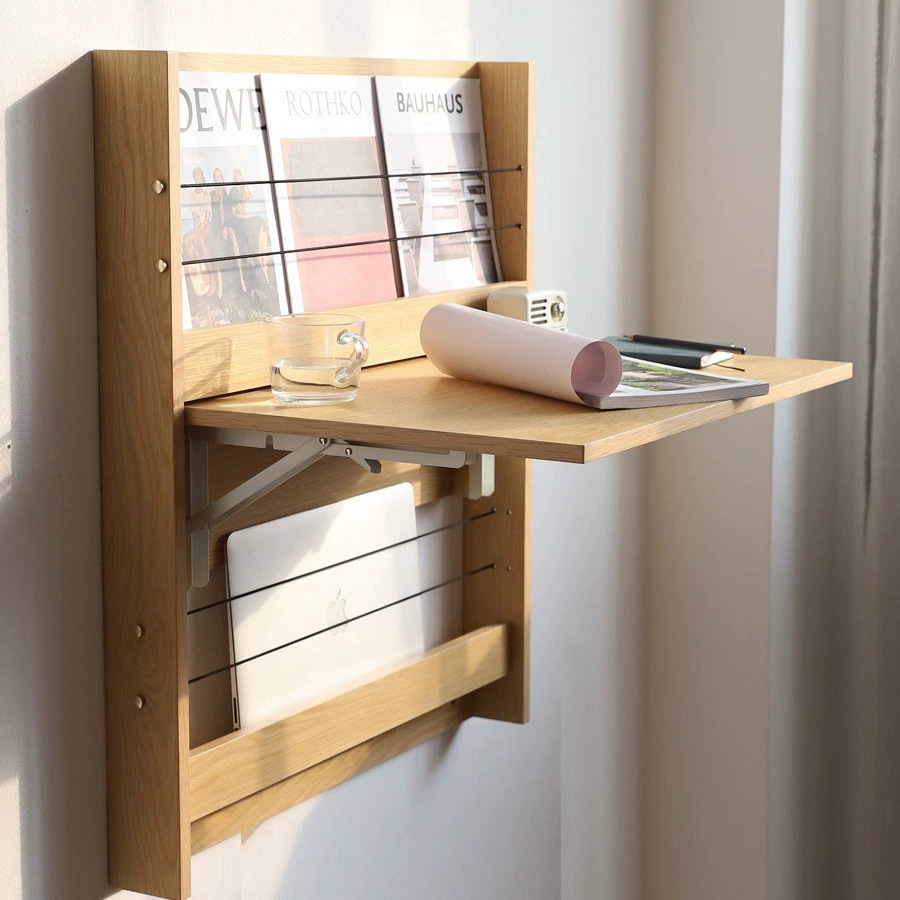 Wall-mounted Multi-functional Folding Study Table Household Small Apartment Dining Table Environmentally Friendly Invisible Hanging Wall Notebook Desk Board
