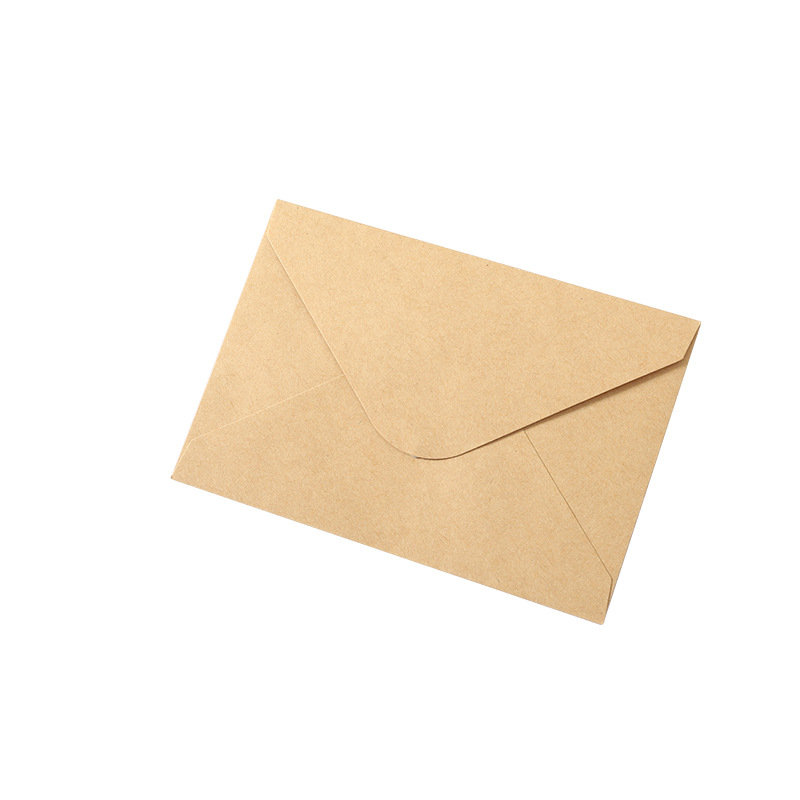 In-Stock Blank Translucent Sulfuric Acid Paper European-Style White Kraft Paper Envelope with Logo Printing Customization