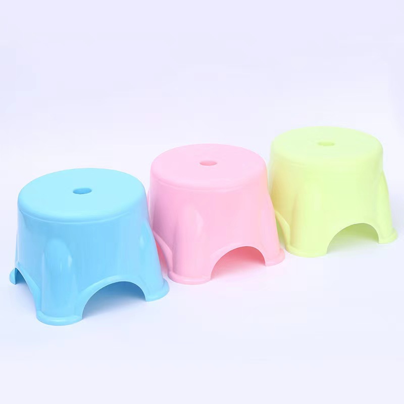 Wholesale Adult Thickened Round Small Low Stool Small Bench Plastic Stool Shoe Changing Stool Printable logo Chair