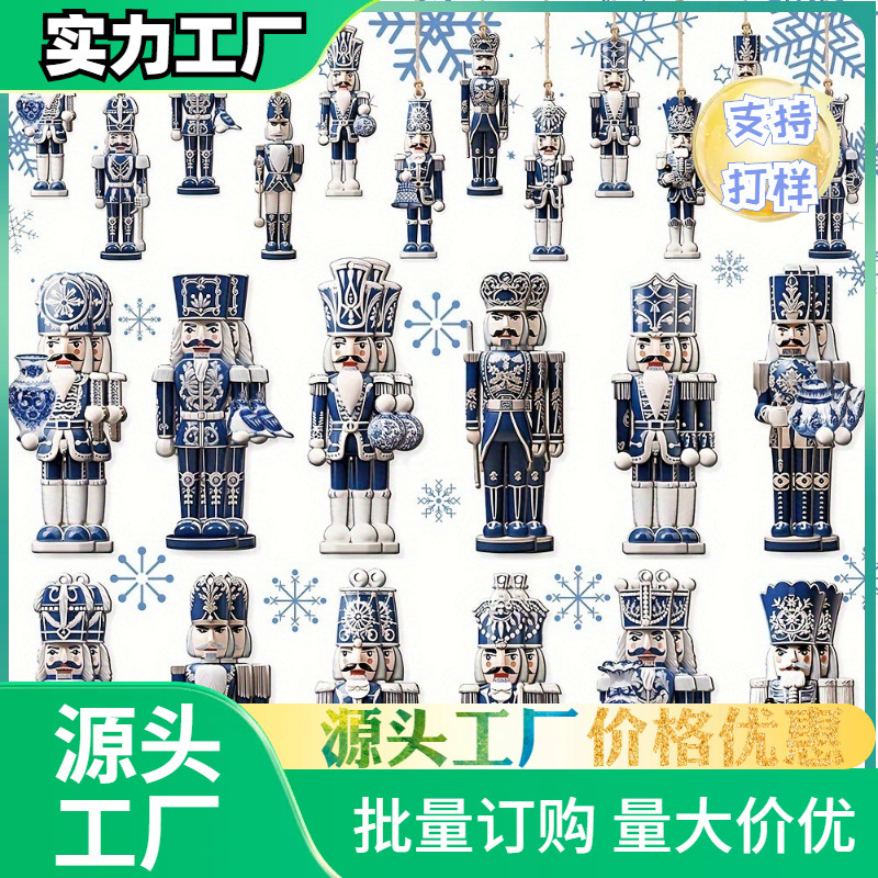 Деревянная игрушка-орехокол, подвеска для рождественского дерева, праздничные украшения