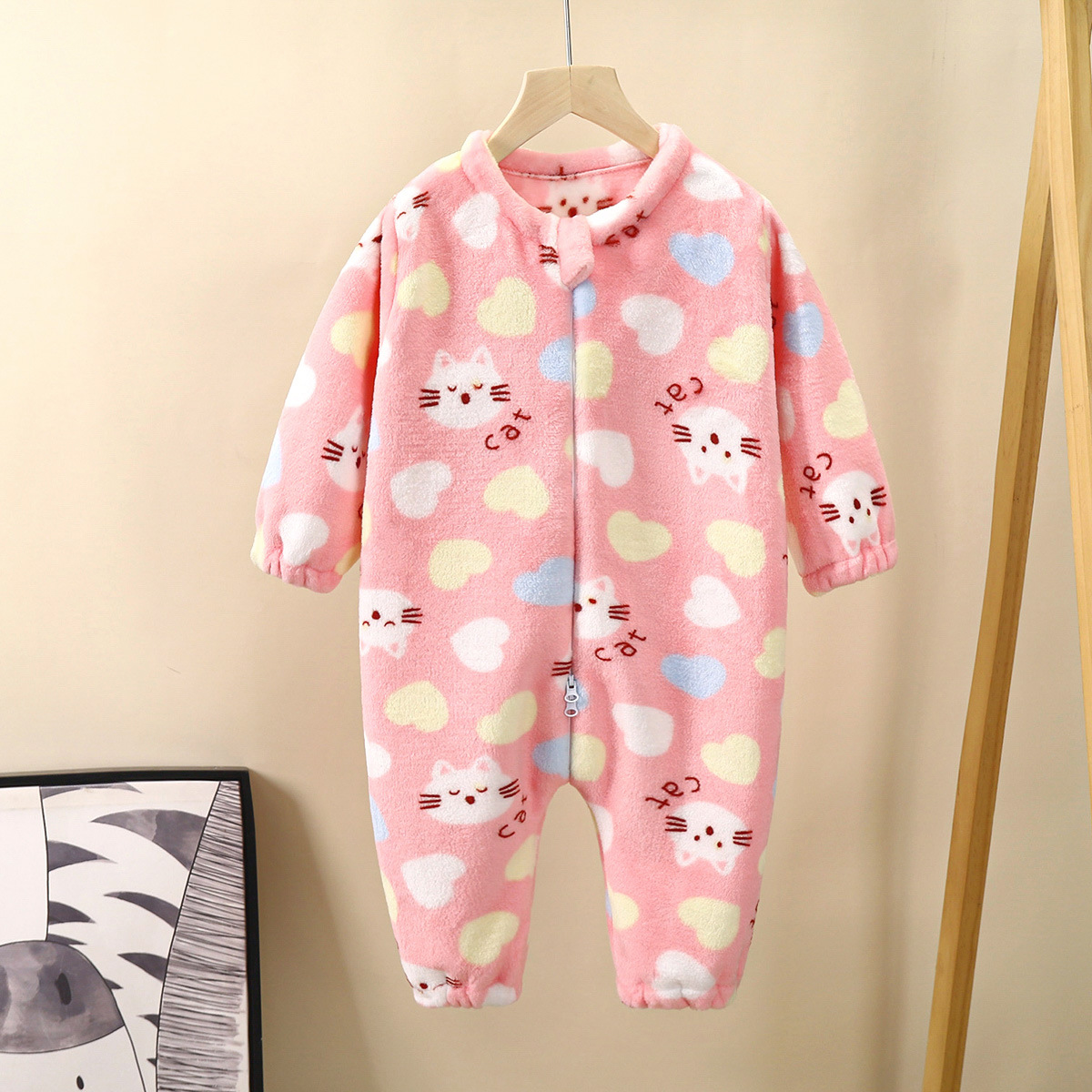 Jumpsuit autumn baby boys' sleeping bag Spring and Autumn Spring and autumn baby pajamas anti-kick quilt autumn and winter thick Four Seasons Universal
