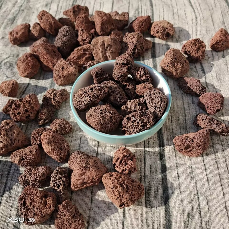 Fragrant stone wholesale porous volcanic stone fire-free aromatherapy stone artificial selection washed volcanic rock fragrant stone Black