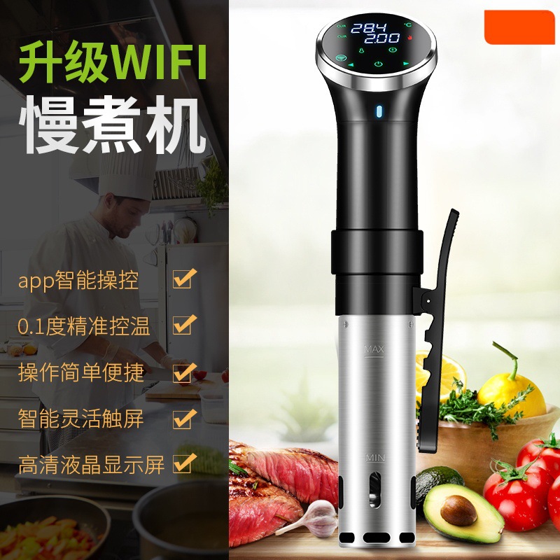 Sous Vide Cooker Low Temperature Slow Cooking Machine Slow Cooking Stick Thawing Machine Vacuum Steak Machine Vacuum WIFI Edition