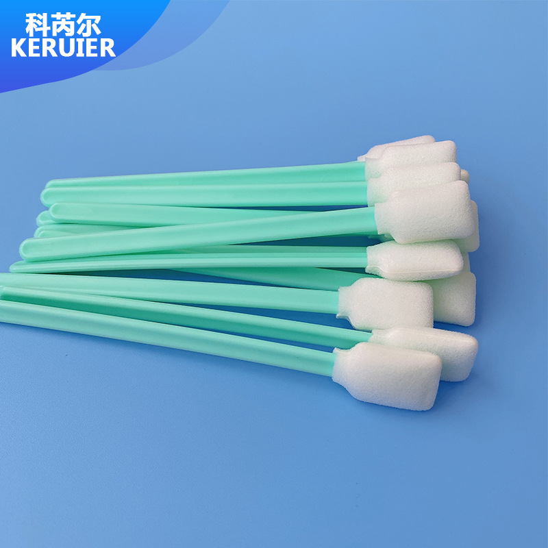 Industrial dust-free cotton swab cloth head sponge head wiping stick photo printing inkjet printer nozzle cleaning stick flat head ink brush