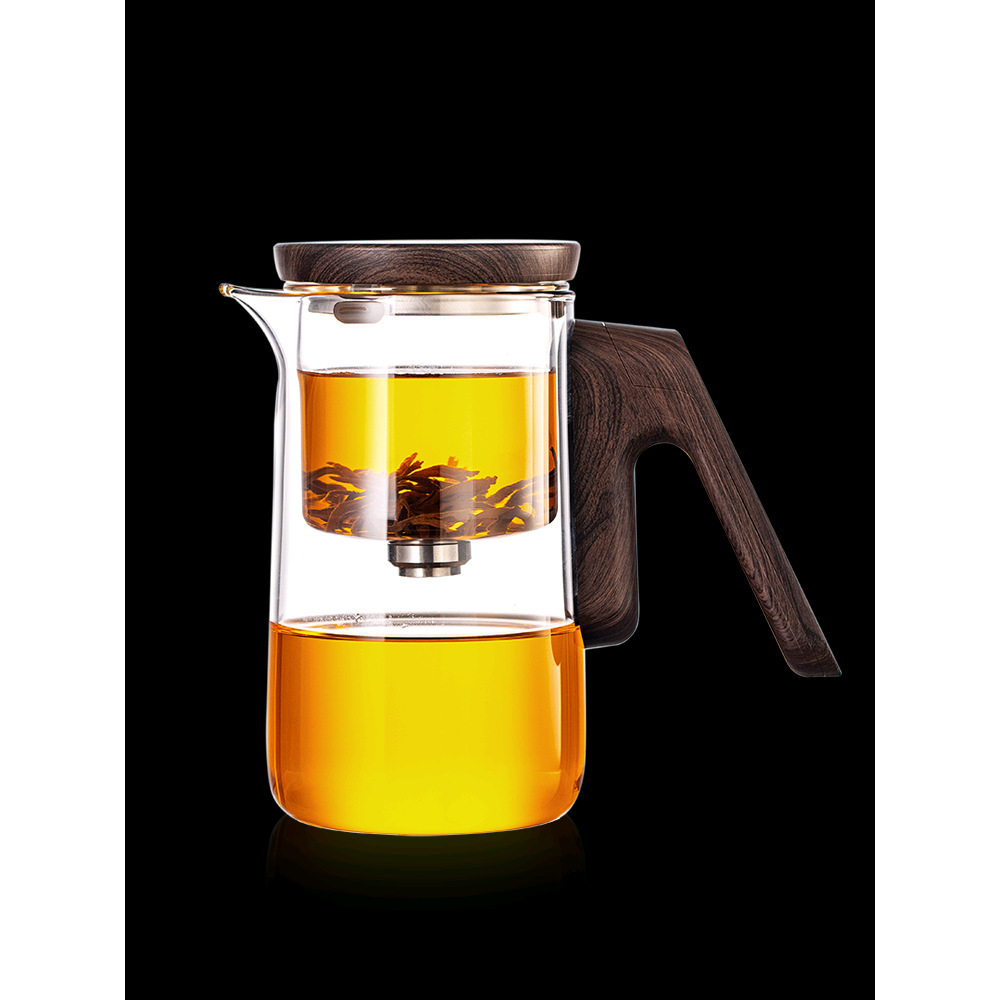 Top Pot Intelligent Timing Teapot Thickened Heat-Resistant Glass Piaoyi Cup Office Automatic Tea Maker Flower Teapot