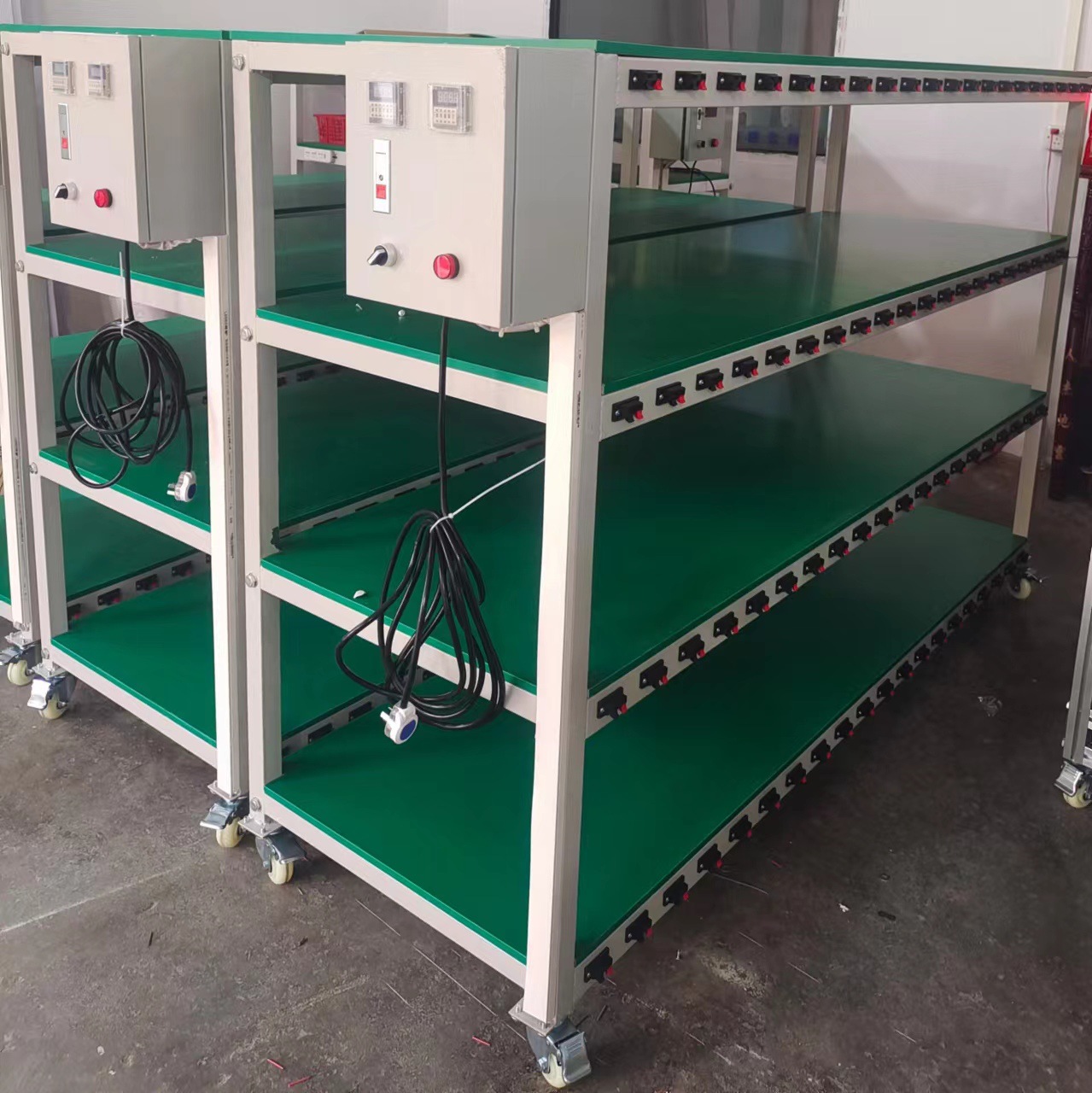 Factory direct LED bulb lamp aging rack aluminum multi-layer structure E27 lamp holder aging rack