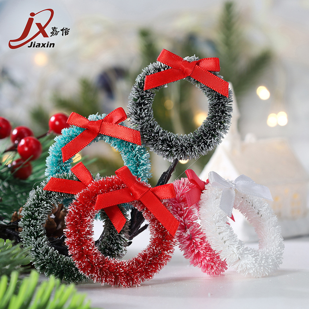 Венок Jiaxin подвесное украшение DIY имитация снега мини-джамбо круг фестивальные принадлежности маленькие подвесные украшения оптом