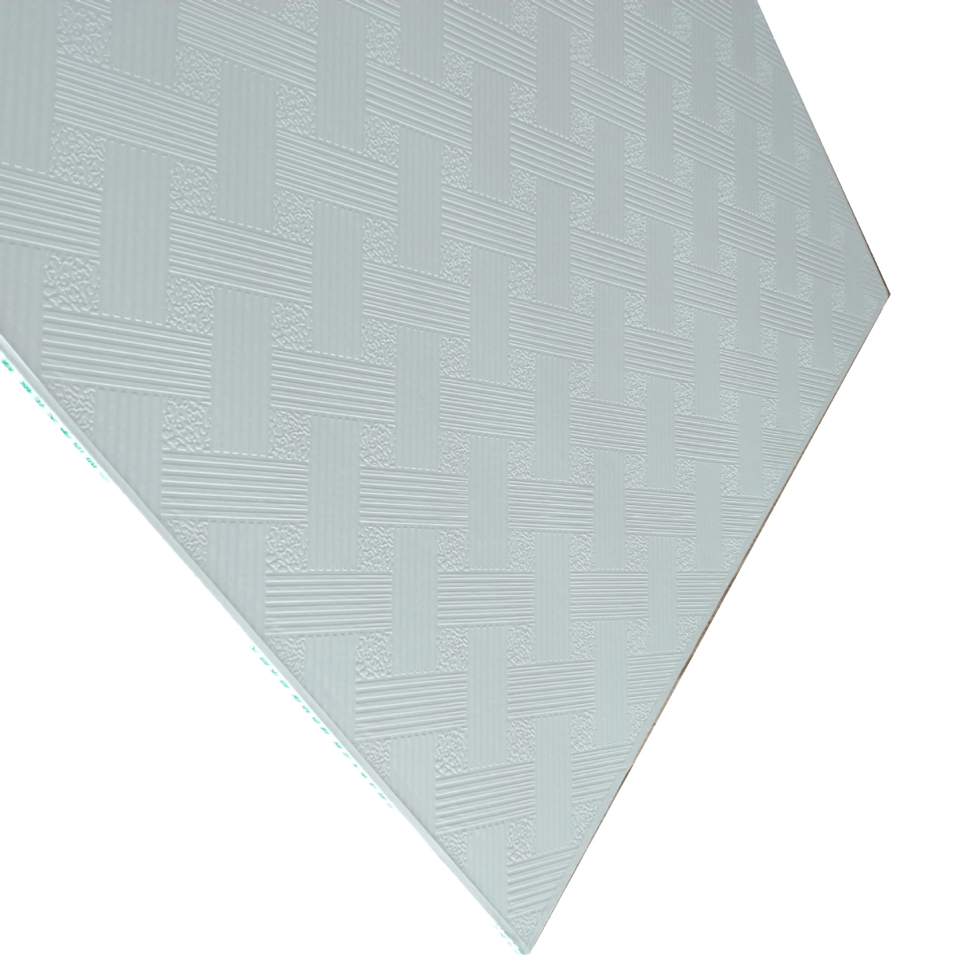 PVC three-proof gypsum factory clean board 600x 600 veneer dust-free ceiling office facade factory ceiling