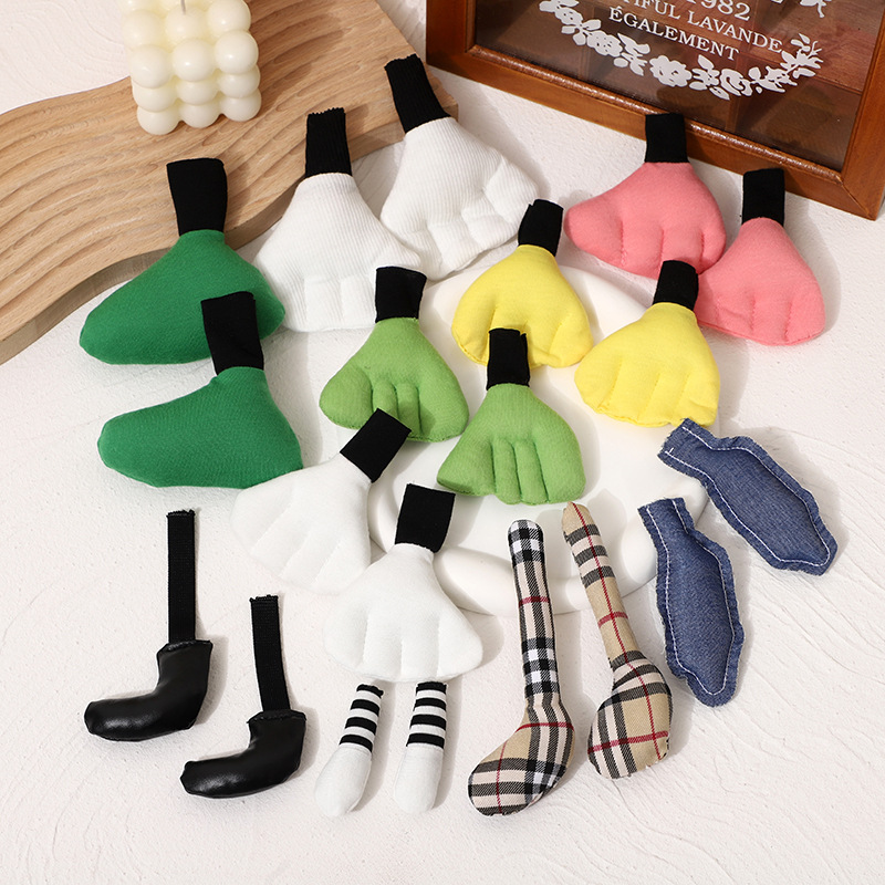 Новые трехмерные хлопковые аксессуары для одежды, плюшевые куклы с хлопковыми ногами