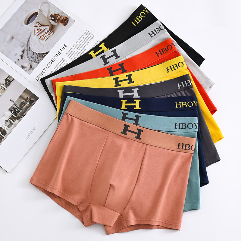 Men's cotton underwear, each independent bag, one-piece delivery, temperature-sensitive inner stickers, changing with magnet in hot seconds