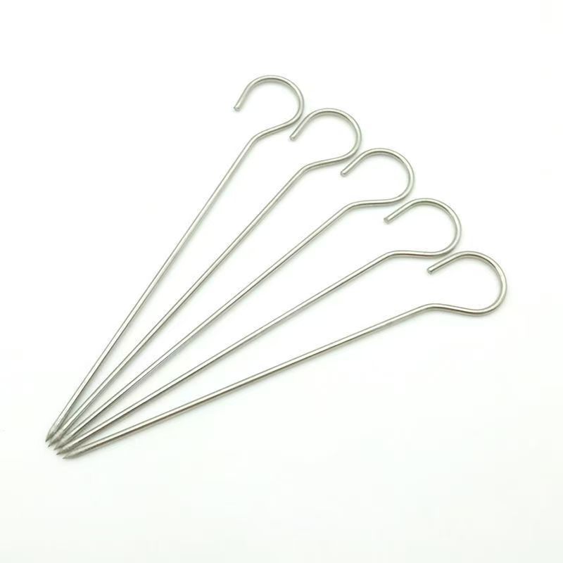 Barbecue Skewer Stainless Steel Oven Mutton Kish Hook Barbecue Skewer Skewer String Needle Signature Hanging Stove Electric Oven