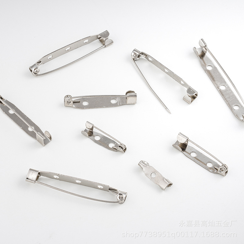 Металлическая безопасная булавка, простая булавка, брошь, аксессуары для DIY ювелирных изделий