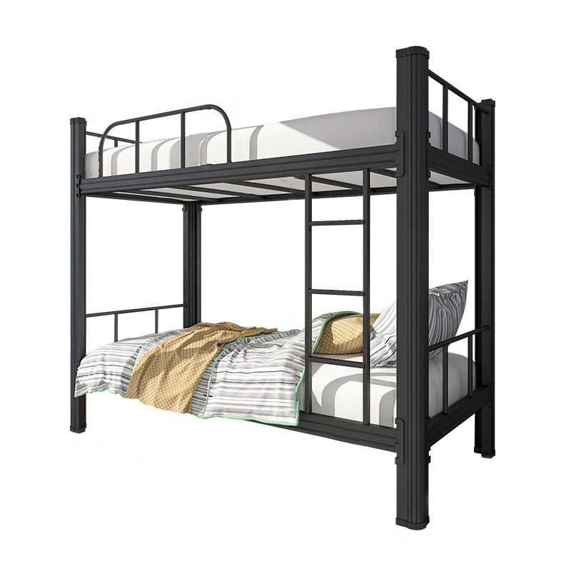 Upper and lower bunk iron bed double staff iron bunk bed elevated bed school dormitory high and low bed student dormitory bed