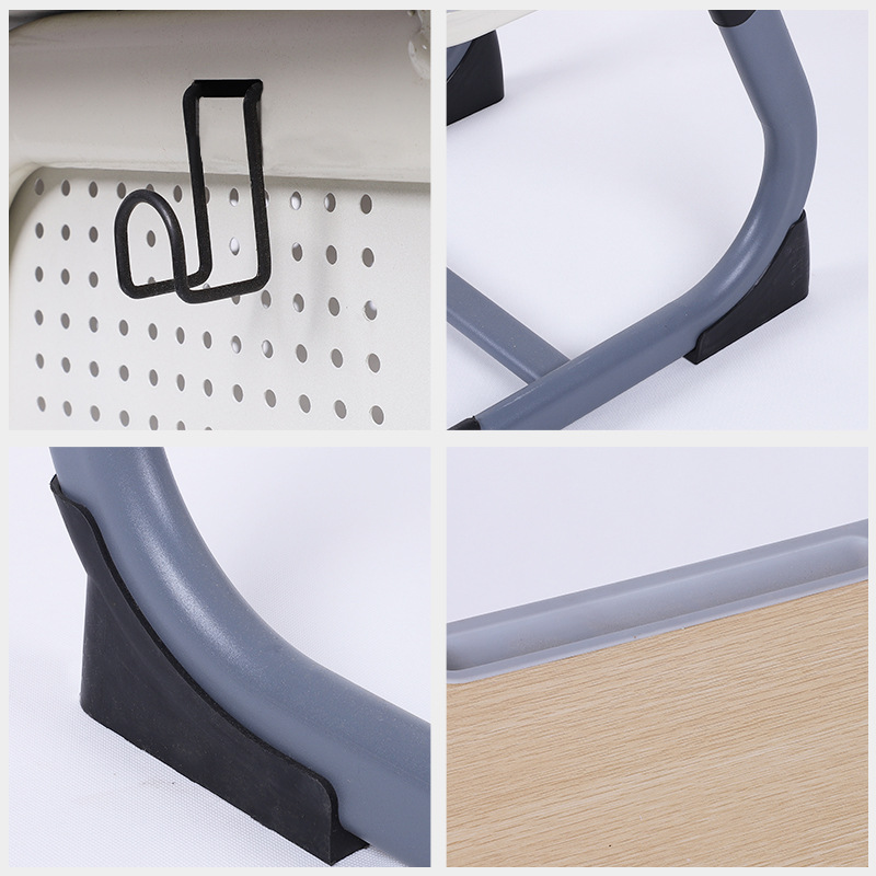 Cross-Border Primary and Secondary School Students' Desks and Chairs C-Type School Desks and Chairs Set Single Study Table Desks and Chairs Kidsren's Writing Desk