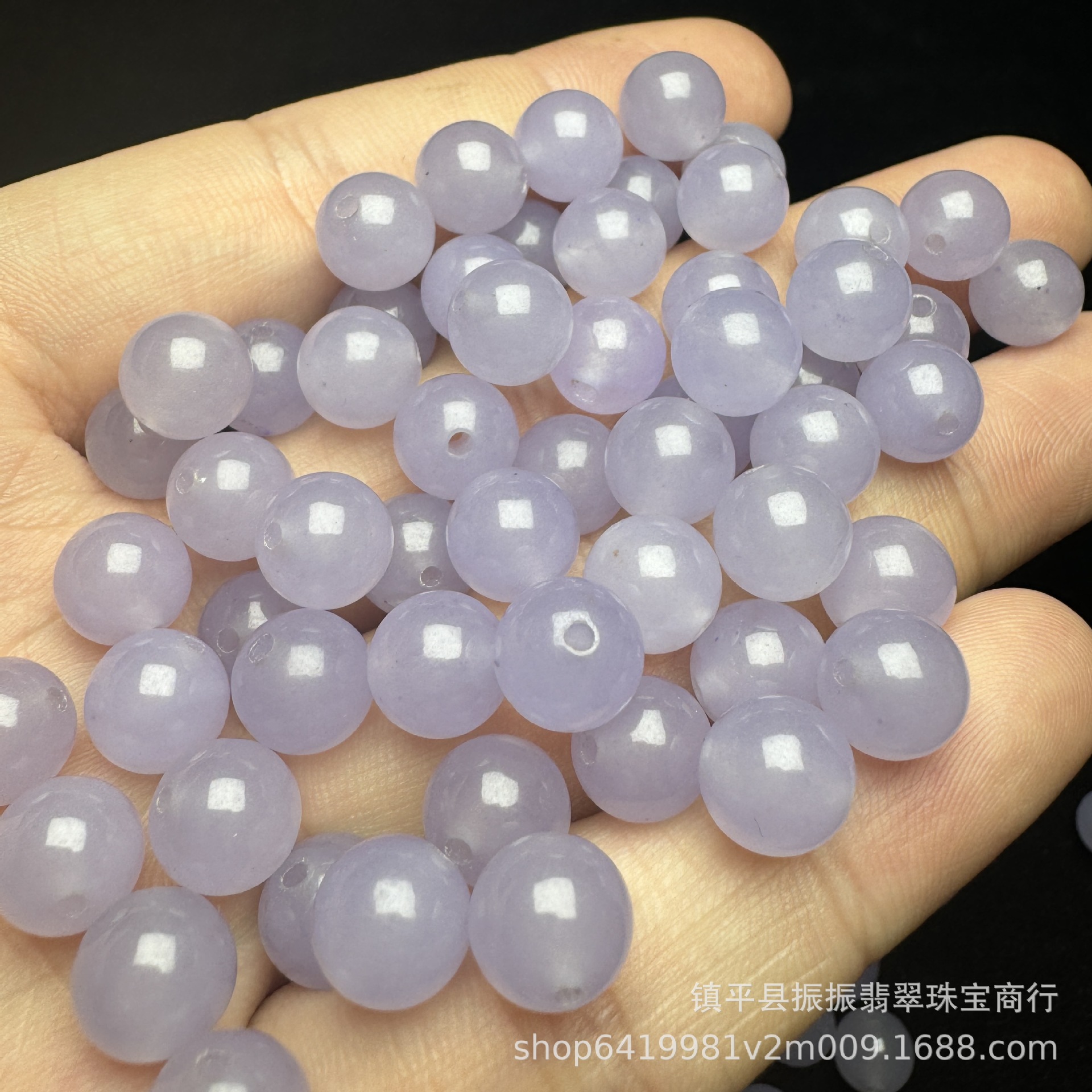 High ice taro purple 6mm round beads loose beads wholesale diy bracelet necklace jade jewelry jade accessories wholesale