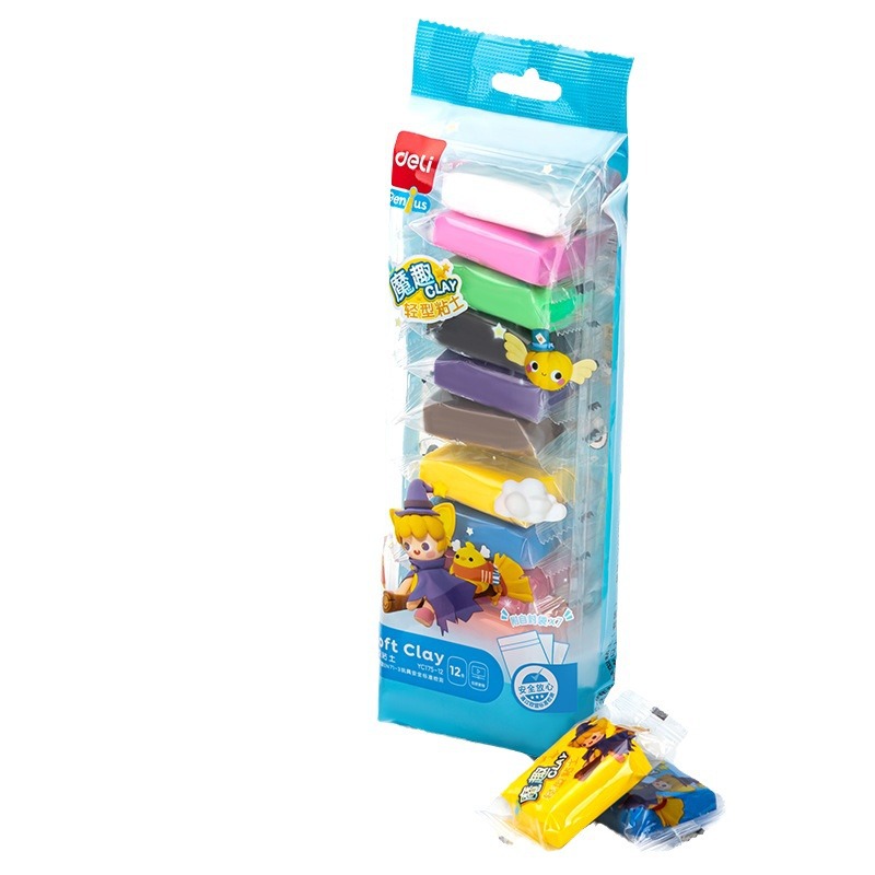 Deli Yc175 Clay 36 Color Set Children's Space Clay Safe Plasticine DIY Handmade Clay Educational