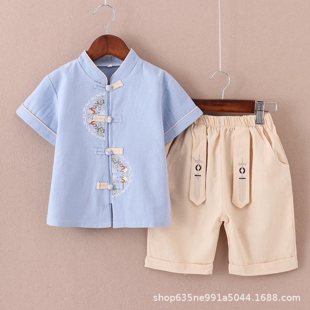 2025 Han Dynasty Boys Chinese Style Book Children's Ancient Costumes Super Fairy Young Master Clothes Children's Tang Suit Fairy Student Performance Costumes