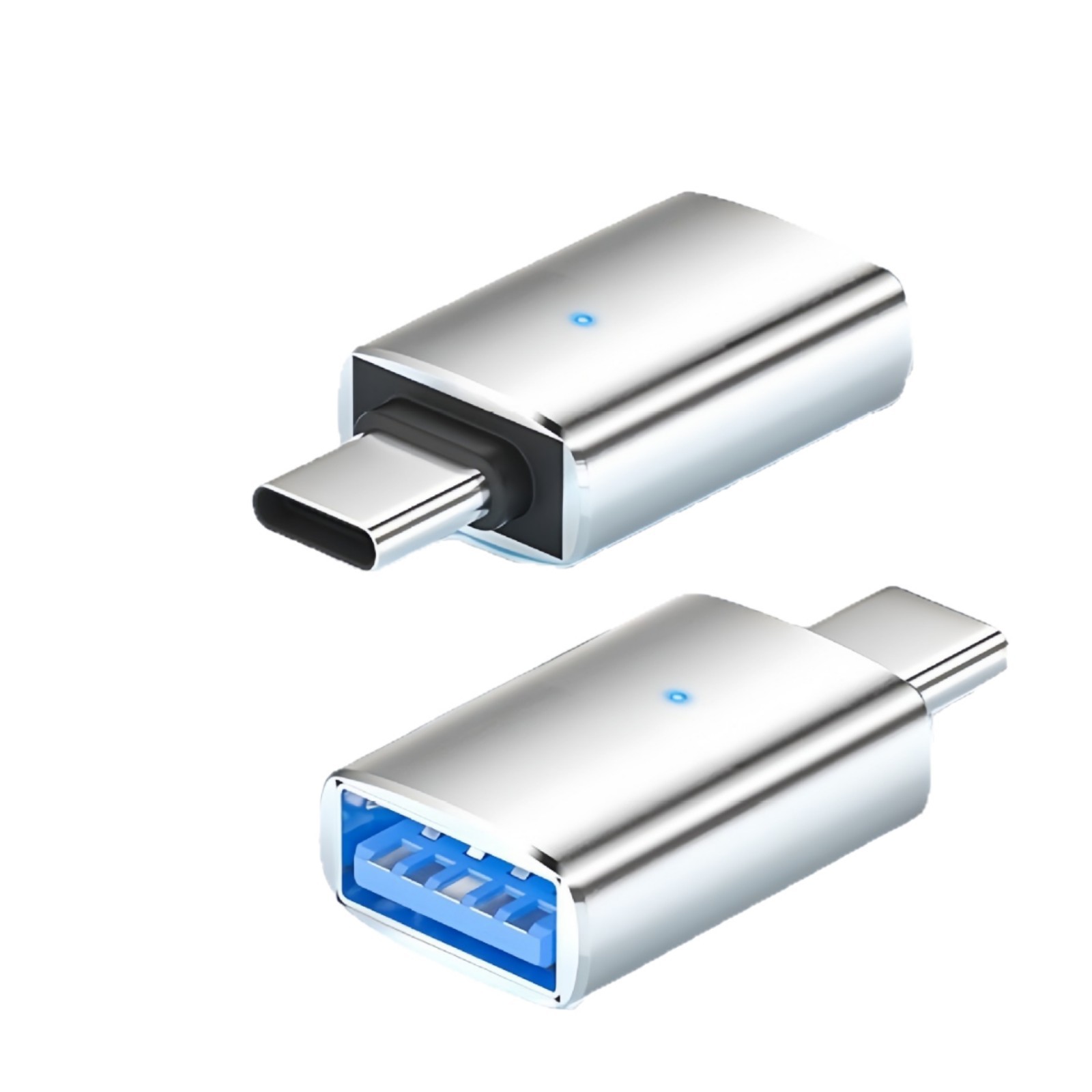 Otg Adapter Light Car Adapter Rechargeable U Disk Card Reader Type-C to Usb3.0