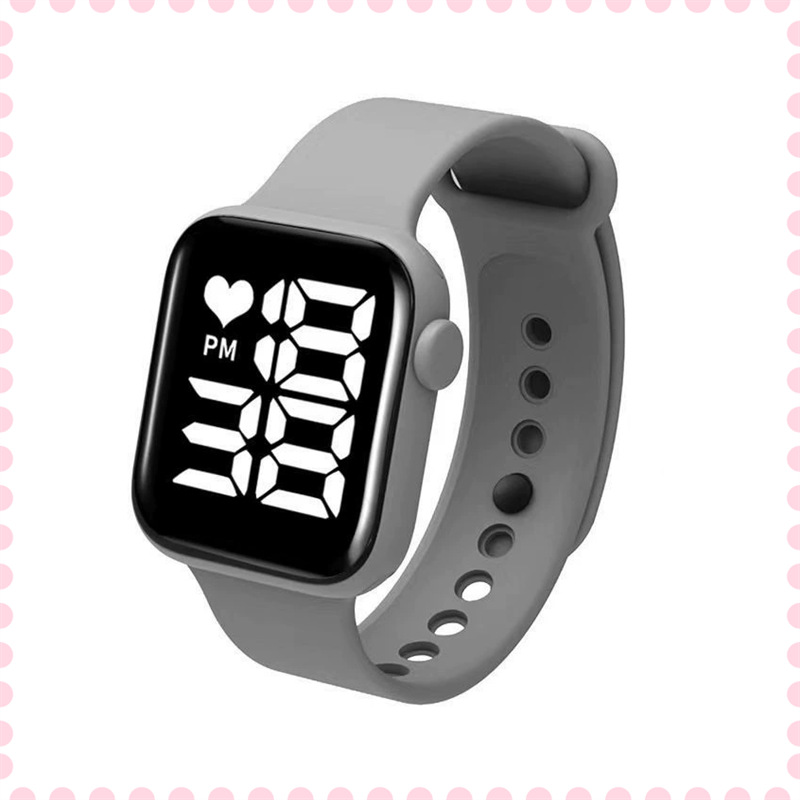 TikTok Love LED Electronic Watch Fashion Small Square Watch Couple Children's Large Digital Bracelet Y1 Watch