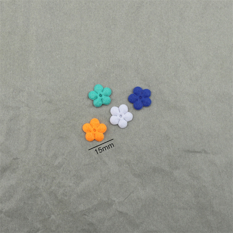 1.5cm felt small flower accessories diy hair accessories decorative accessories small flower piece clothing material accessories