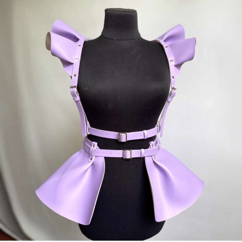 2025 New Waist Belt European and American Punk Shoulder Strap Belt Suit Girdle Sling Slimming Suspender Outfit Multi-Color