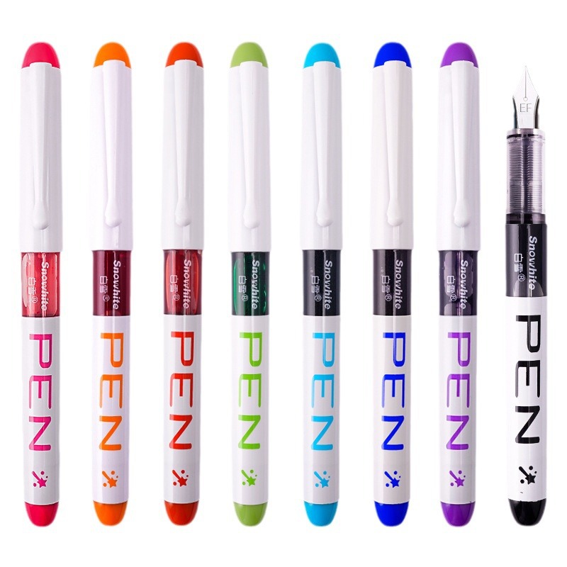 Snow White FP10 Direct Liquid Color Pen EF Tip 0.38mm Disposable Large Capacity Free Ink Sac Pen