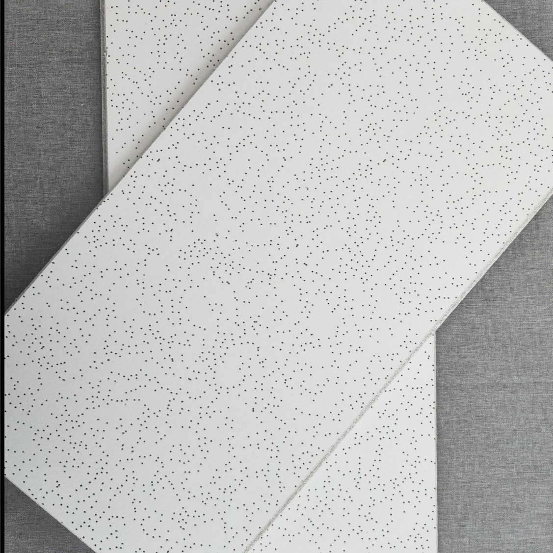 Antibacterial Mineral Wool Moisture-Proof Ceiling Panel with Coating, Medical Mineral Wool Board 600, Sound-Absorbing, Moisture-Proof, Antibacterial