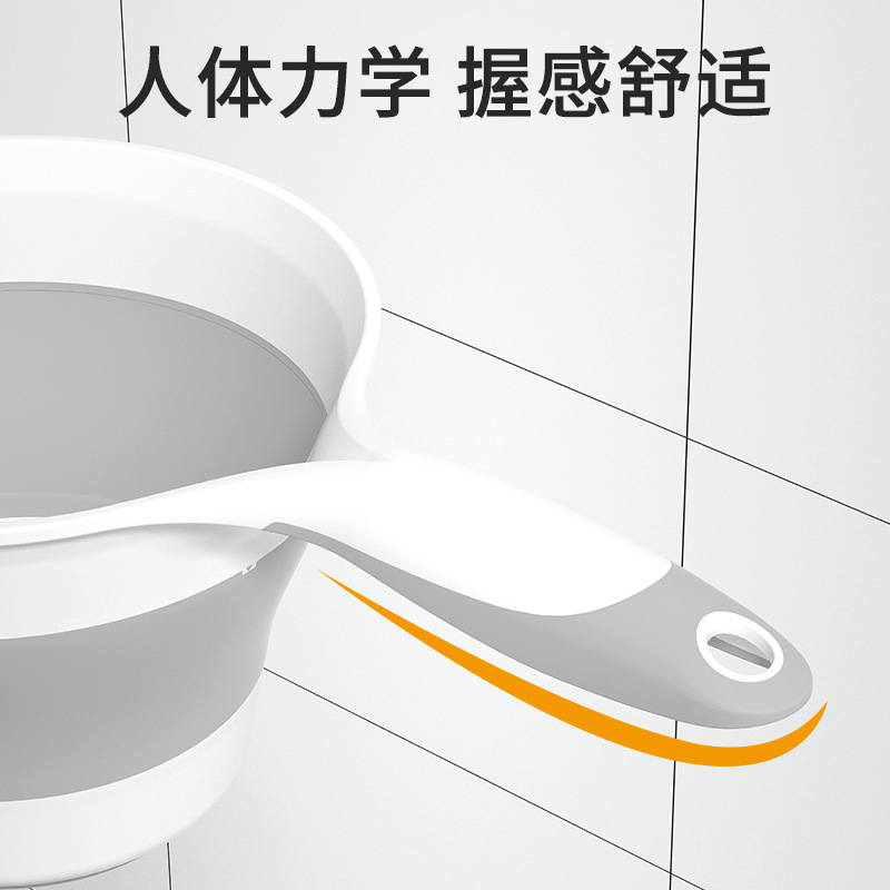 Folding Water Spoon Kitchen Portable Plastic Thickened Water Spoon Hanging Drifting Water Spoon Water Spoon Water Spoon Water Spoon Shampoo Cup