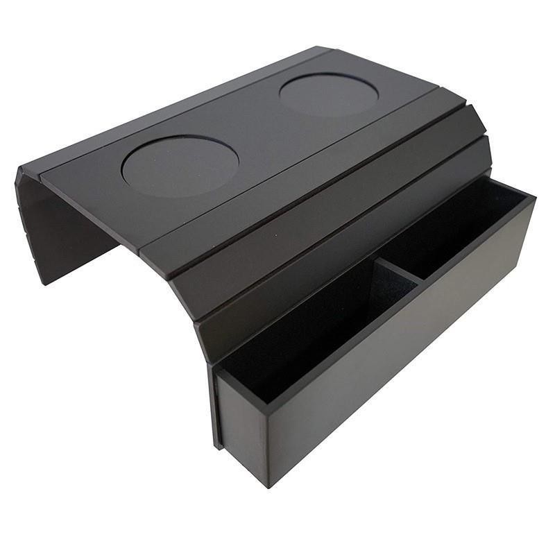 Складной деревянный поднос, черный, для дивана, настенный, поднос для подлокотника