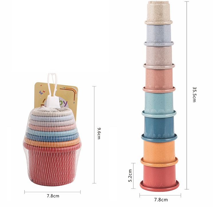 Cross-border fun stacked Cup music jengle educational toys stacked cup set Cup layered training baby hands-on wholesale