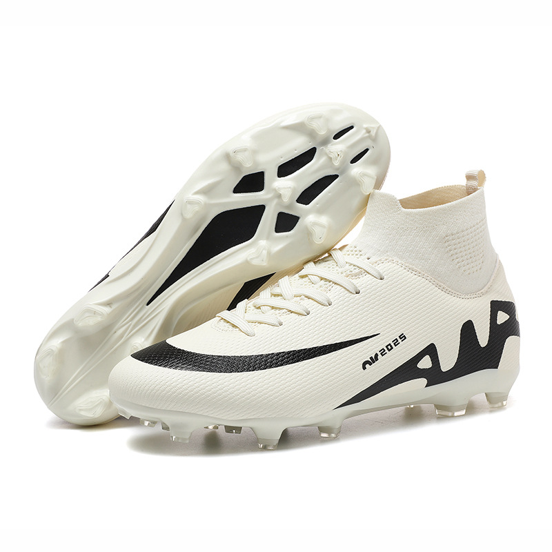 Cross-border New High-top Football Shoes for Men and Women AG Spike Competition Teenagers, Primary and Middle School Students Children's Broken Nail Training Shoes