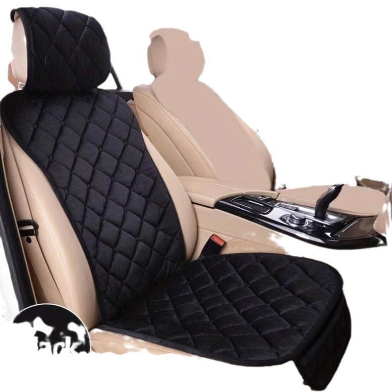 Car seat cushion winter warm small waist single seat rear backrest winter universal plush seat cushion generation