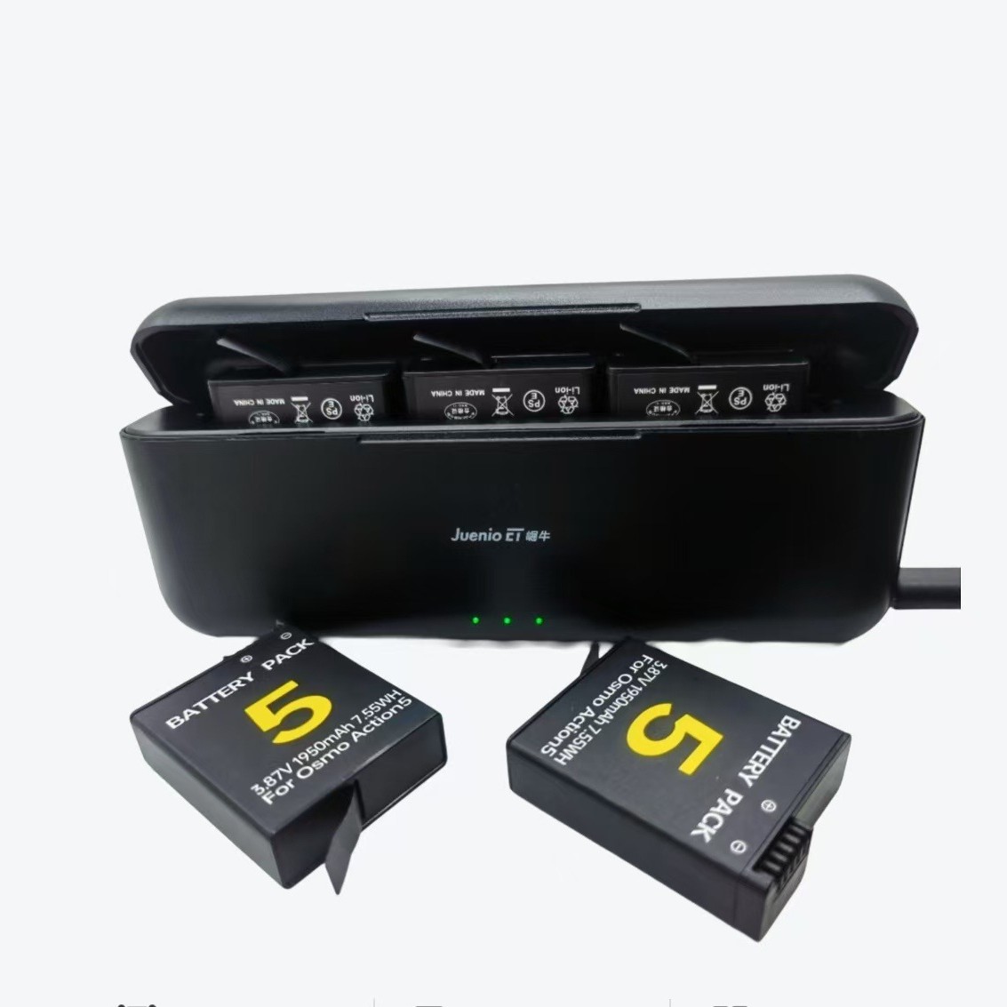 Suitable for Djaction5Pro/4/3/360 Battery Charging Compartment/Charger/Three-Cell Charging Box/Charging