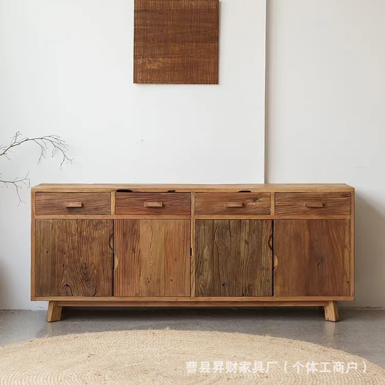Старый ясень, ретро буфет, стиль Джинджифенг, шкаф для хранения в гостиной, потертый шкаф, буфет из массива дерева для входа, депозит