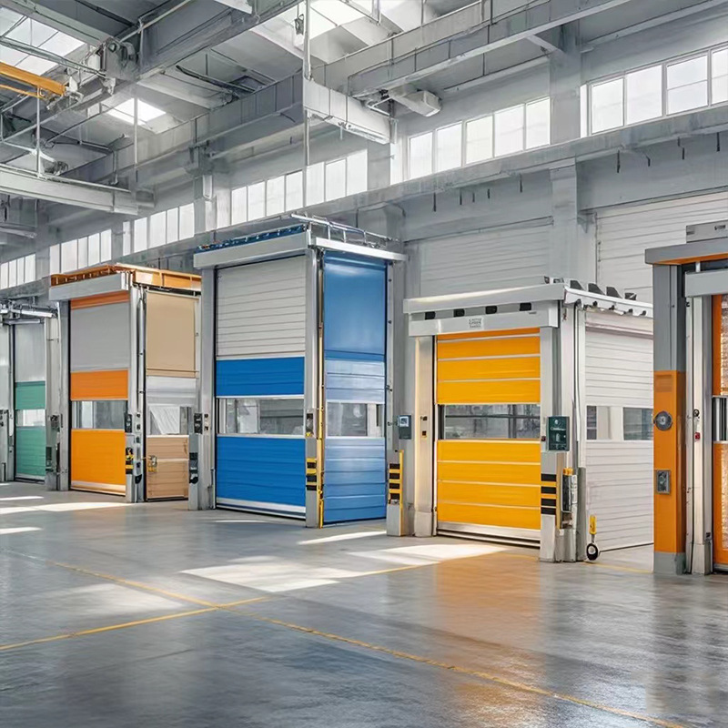 Rolling gate fast door PVC dust-free industrial workshop electric rolling shutter door automatic lifting induction fast rolling shutter door