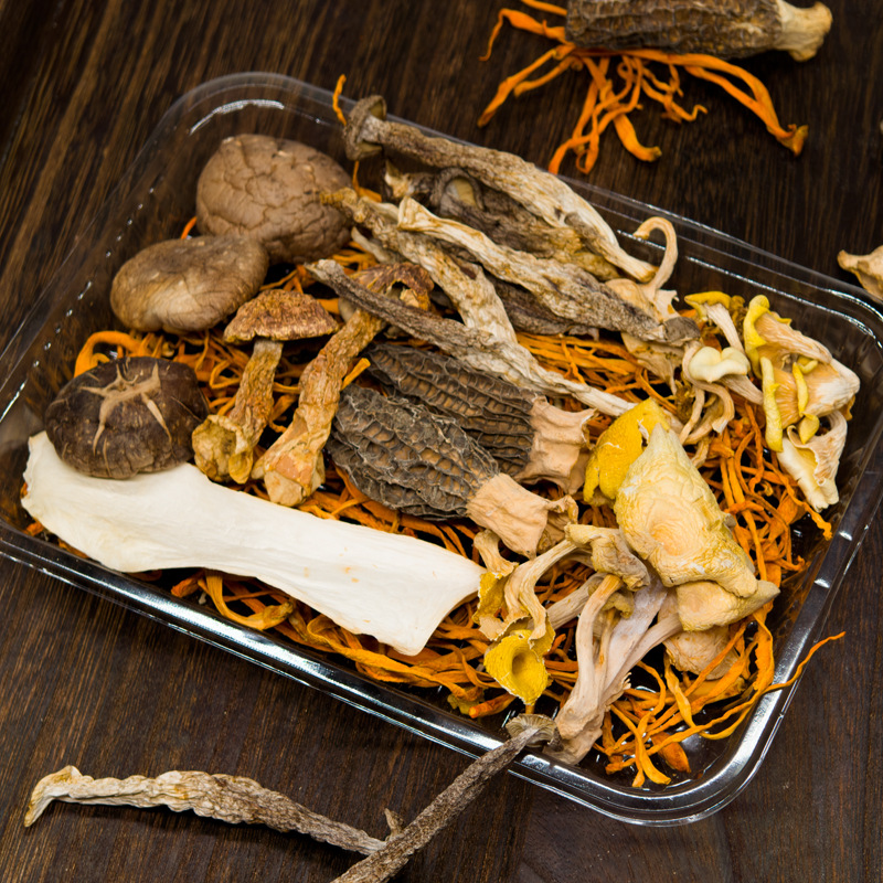 Fungus Soup Bag Yunnan Edible Fungus Colorful Fungus Soup Bag Stew Soup Fresh Morchella Velvet Mushroom Various Mushroom Dried Goods Customization