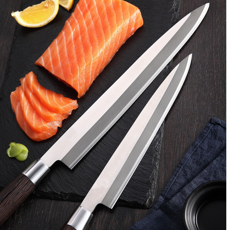 Fish raw knife Japanese craft willow blade sushi knife stainless steel Japanese chef cooking knife bayonet knife chef knife commercial