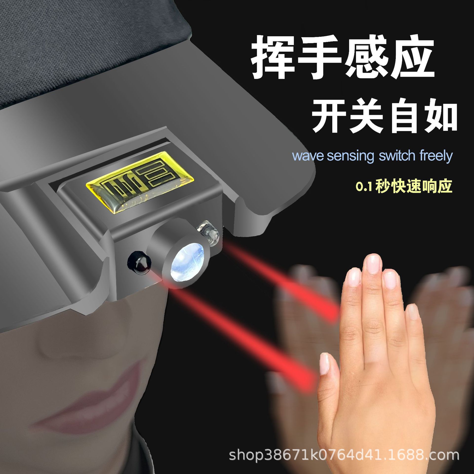 Sanzhou LED Intelligent Integrated Lamp Cap Outdoor Night Fishing Lamp Bait Lamp Convenient Rechargeable Long Endurance Factory Outlet