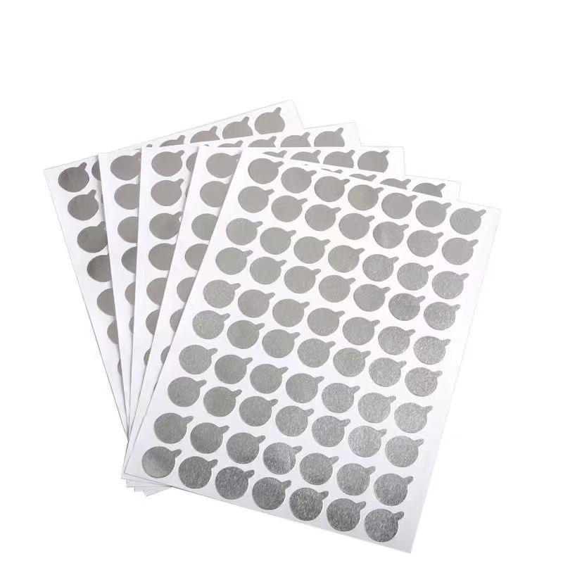 Glued Aluminum Foil Easy-To-Tear Sealing Sticker Bottle Mouth Sticker Aluminum Foil Sealing Self-Adhesive Sticker Cosmetic Aluminum Foil Sticker