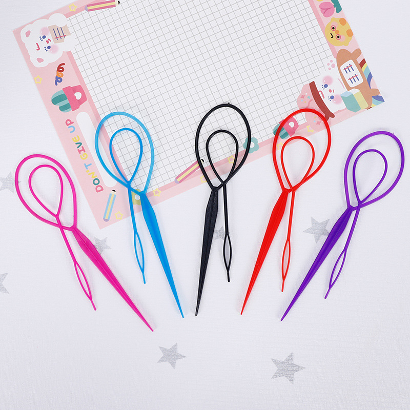 Korean version of Girls hair pulling needle hair curler ball head pulling instrument braiding hair Rod tool pattern hair pulling device