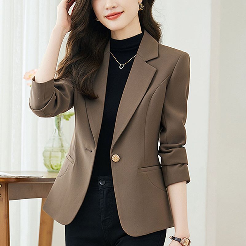 Western Style Blazer for Women 2024 New Spring and Autum Elegant Top High-end Slim Slim Casual Small Suit