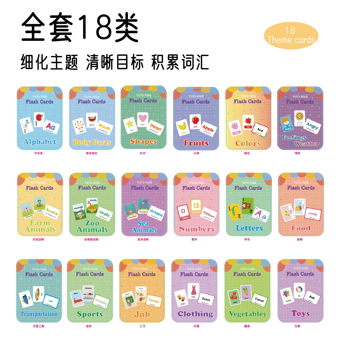 Оптовая продажа карточек для изучения английских слов для раннего обучения