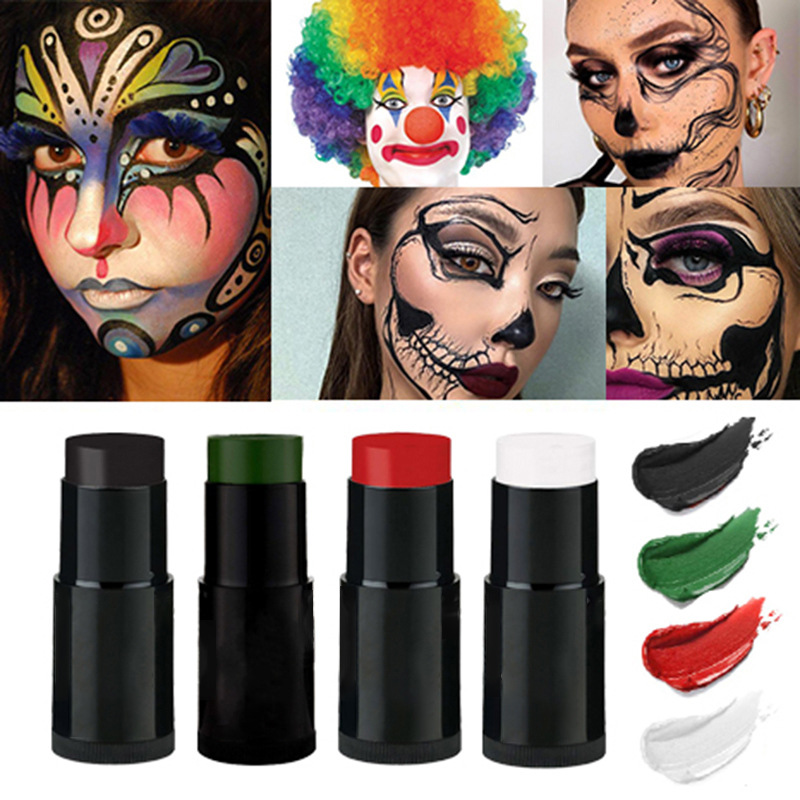 Cross-Border Halloween 11-Color Face Painting Stick Injury Makeup Oily Body Painting Stage Makeup Special Effects Makeup