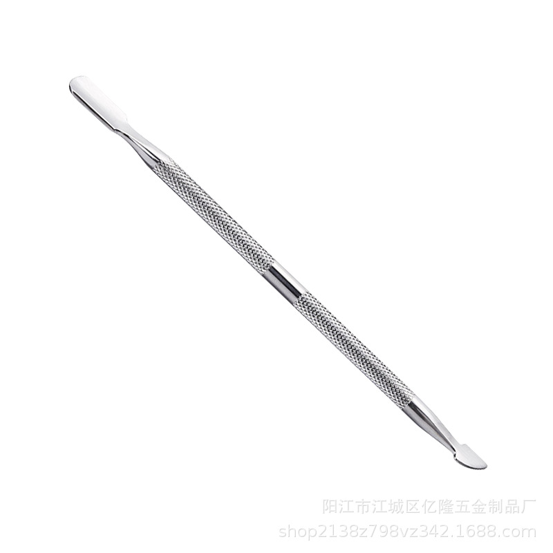 Spot Stainless Steel Push Dead Skin Push Double-head Nail Polish Remover Peeling Nail Polish Glue Multi-functional Manicure and Manicure Tool